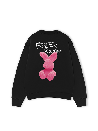 Áo Sweater Nỉ Hai Da Doodle Fuzzy Rabbit