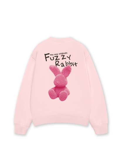 Áo Sweater Nỉ Hai Da Doodle Fuzzy Rabbit