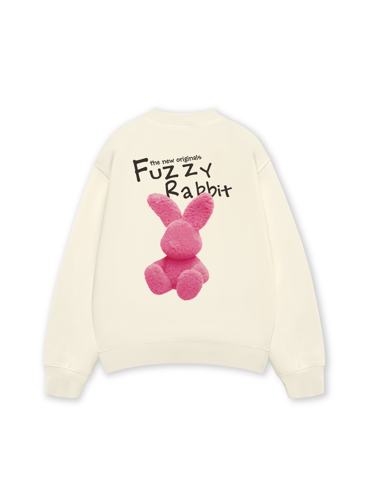 Áo Sweater Nỉ Hai Da Doodle Fuzzy Rabbit