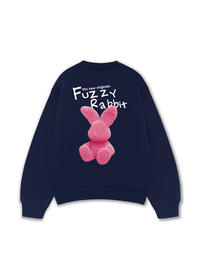 Áo Sweater Nỉ Hai Da Doodle Fuzzy Rabbit