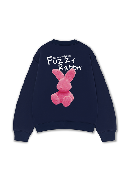 Áo Sweater Nỉ Hai Da Doodle Fuzzy Rabbit