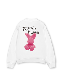 Áo Sweater Nỉ Hai Da Doodle Fuzzy Rabbit