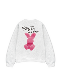 Áo Sweater Nỉ Hai Da Doodle Fuzzy Rabbit
