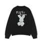 Áo Sweater Nỉ Hai Da Doodle Fuzzy Rabbit