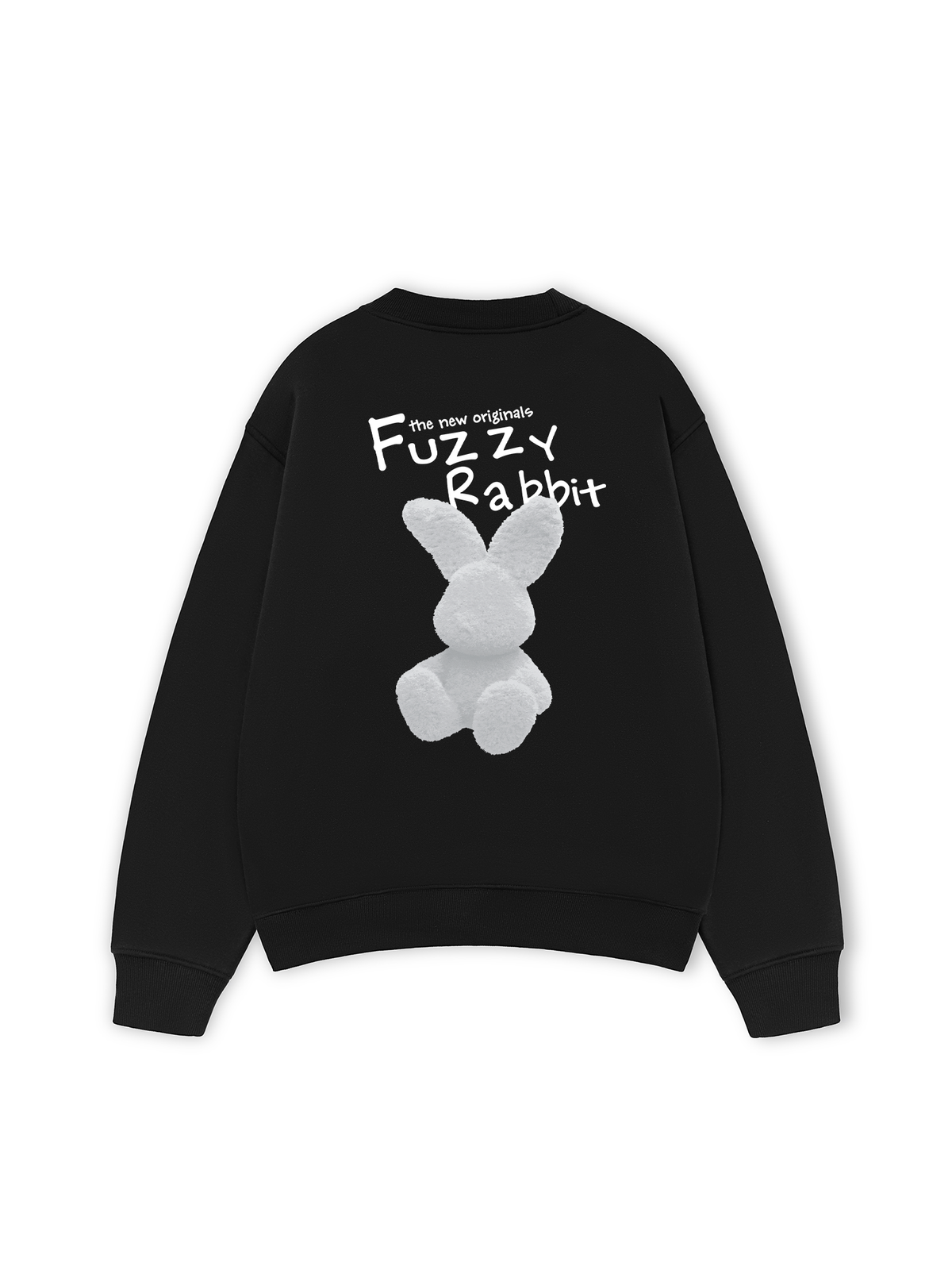 Áo Sweater Nỉ Hai Da Doodle Fuzzy Rabbit