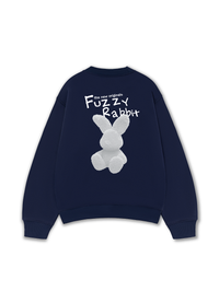 Áo Sweater Nỉ Hai Da Doodle Fuzzy Rabbit