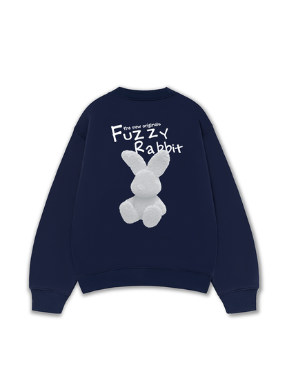 Áo Sweater Nỉ Hai Da Doodle Fuzzy Rabbit