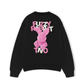 Áo Sweater Nỉ Hai Da Pink Fuzzy Font Rabbit