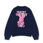 Áo Sweater Nỉ Hai Da Pink Fuzzy Font Rabbit