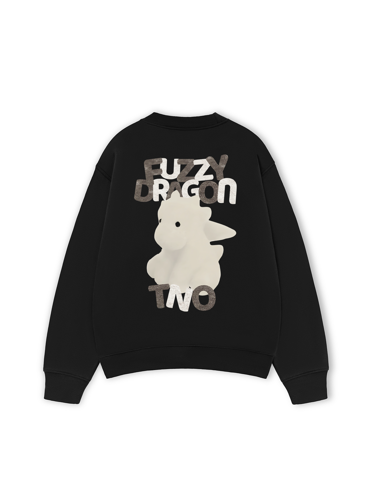 Áo Sweater Nỉ Hai Da Fuzzy Font Dragon