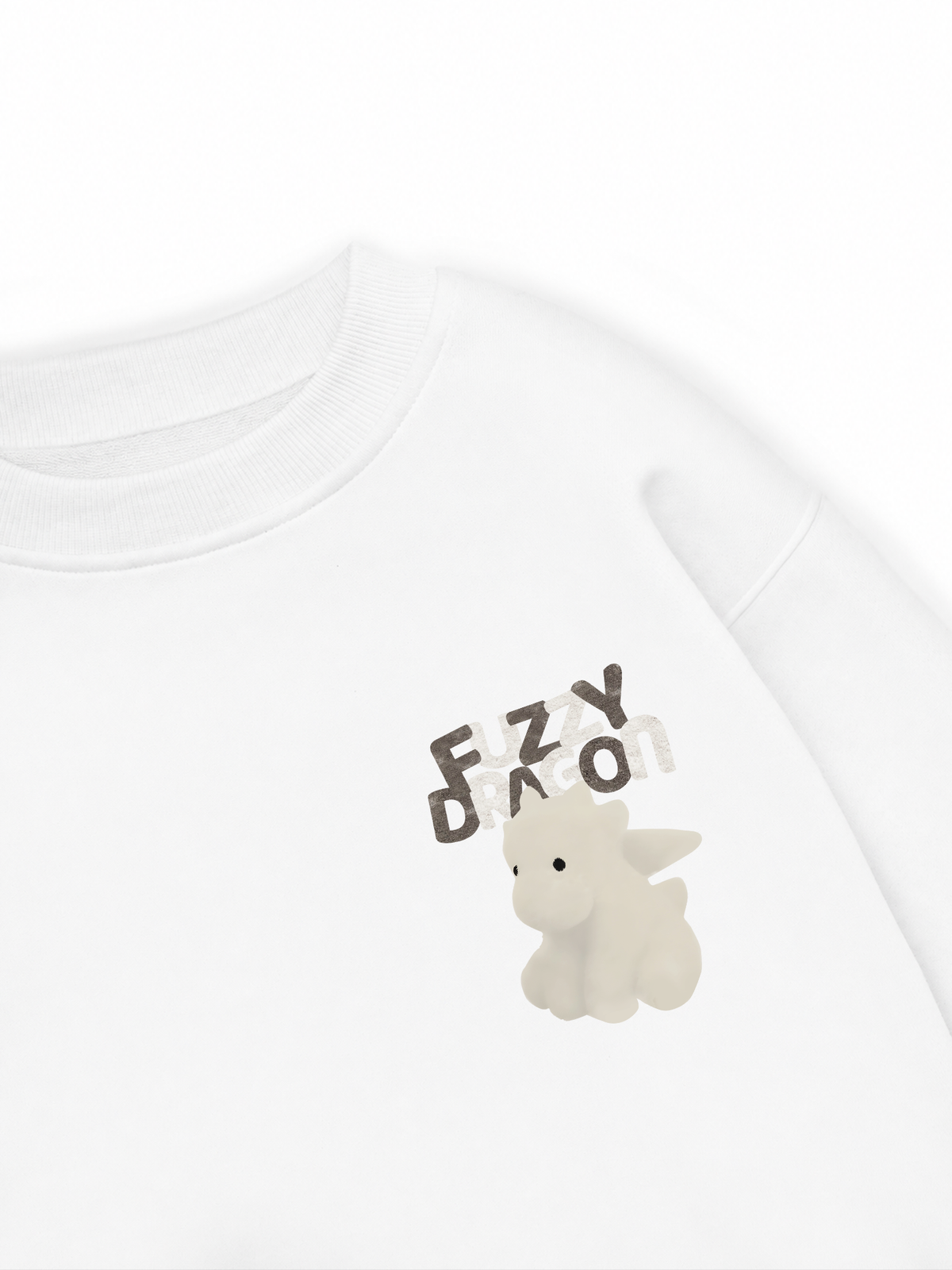 Áo Sweater Nỉ Hai Da Fuzzy Font Dragon
