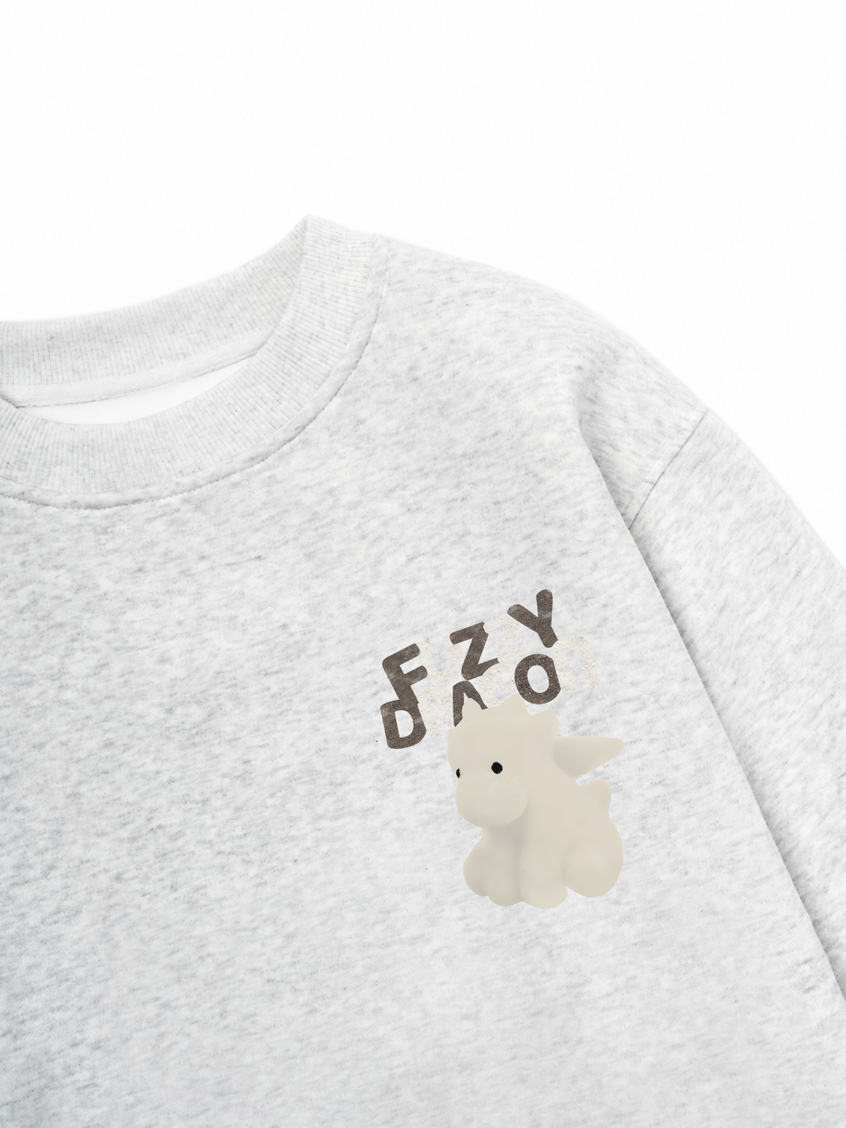 Áo Sweater Nỉ Hai Da Fuzzy Font Dragon
