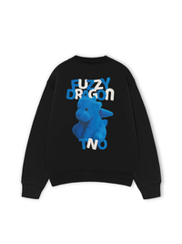 Áo Sweater Nỉ Hai Da Fuzzy Font Dragon Blue