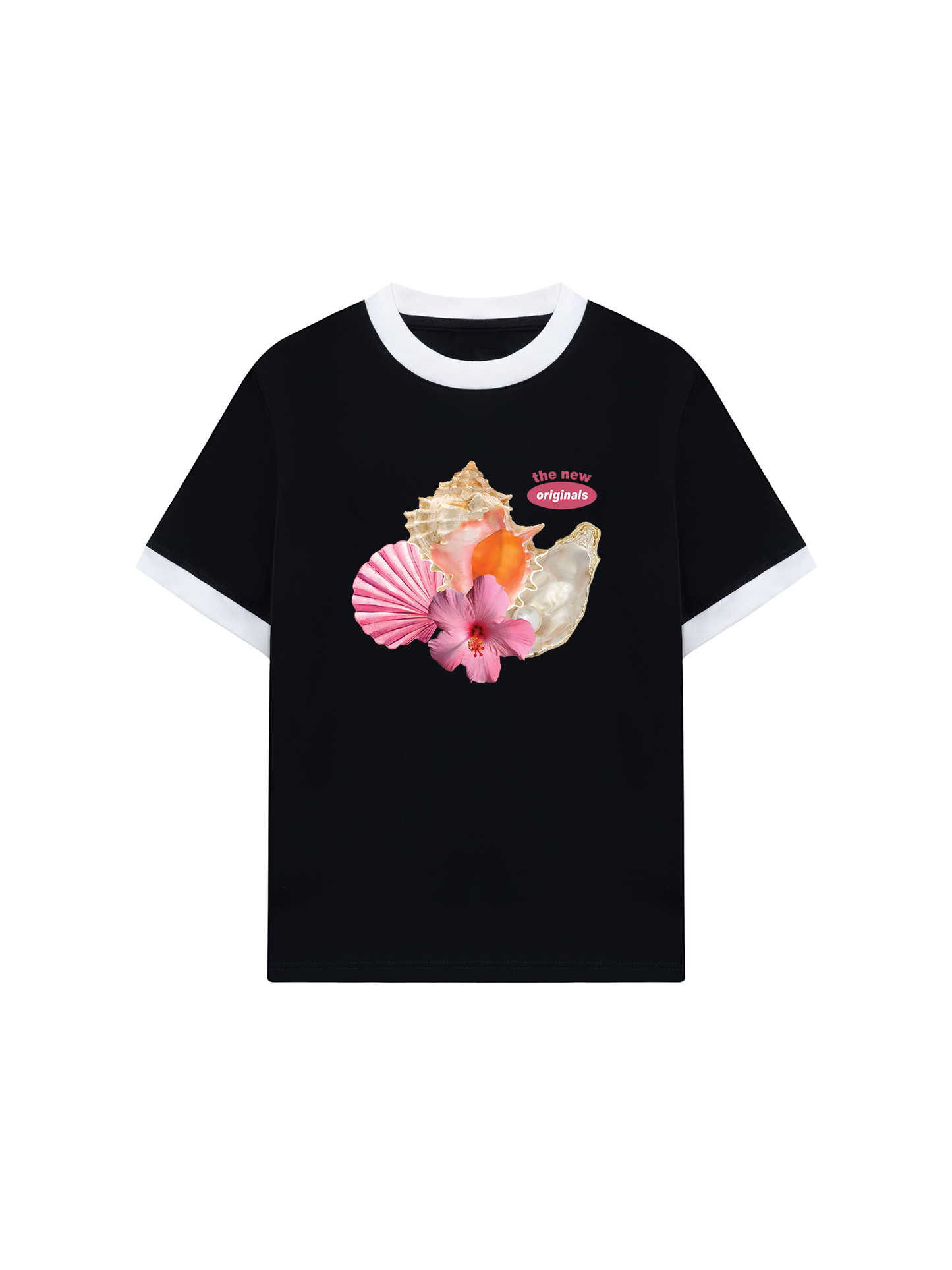 Áo Thun Ringer Relaxed Fit Summer Vibes Pink Endless Summer