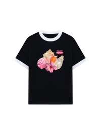Áo Thun Ringer Relaxed Fit Summer Vibes Pink Endless Summer