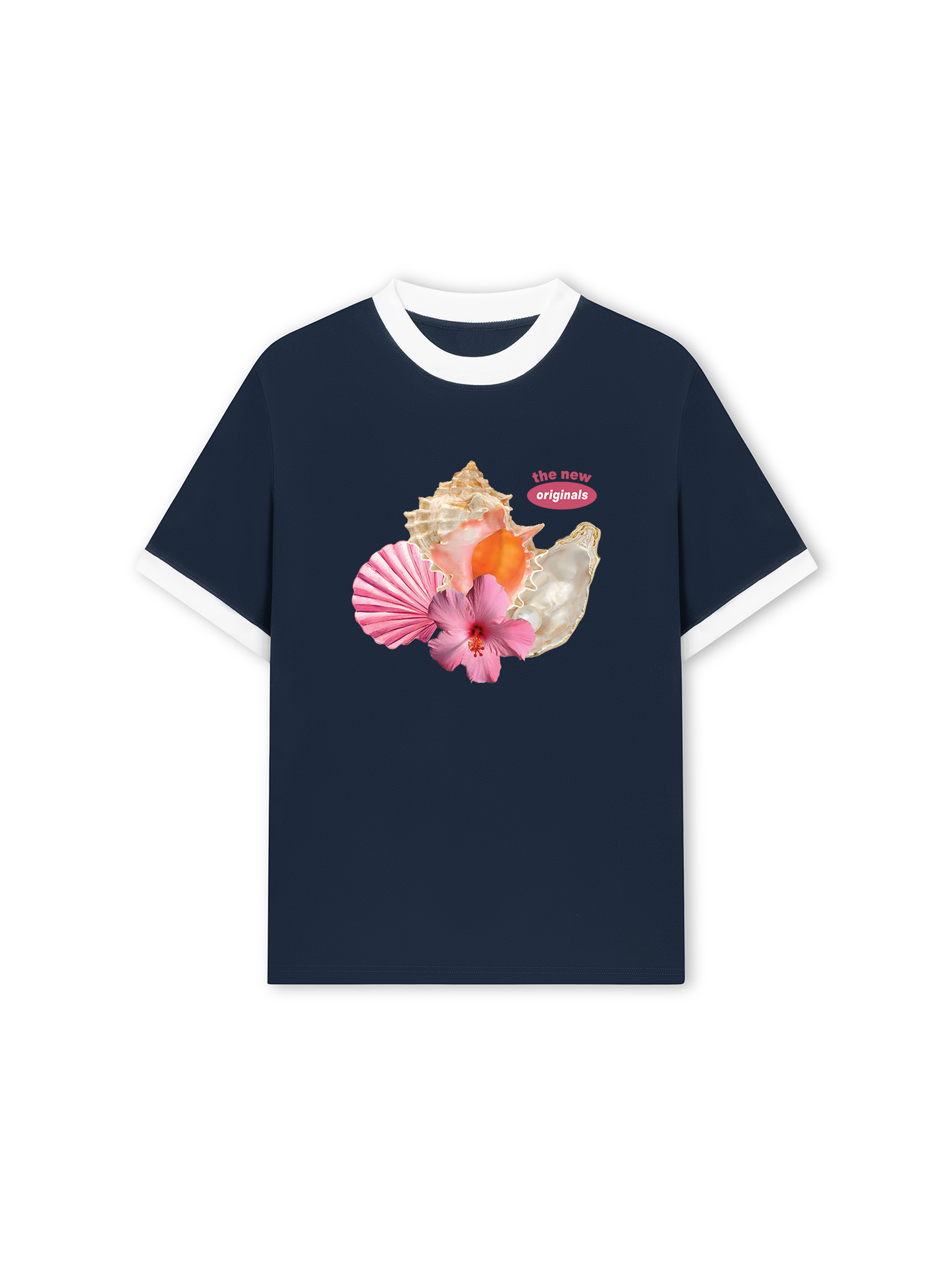 Áo Thun Ringer Relaxed Fit Summer Vibes Pink Endless Summer