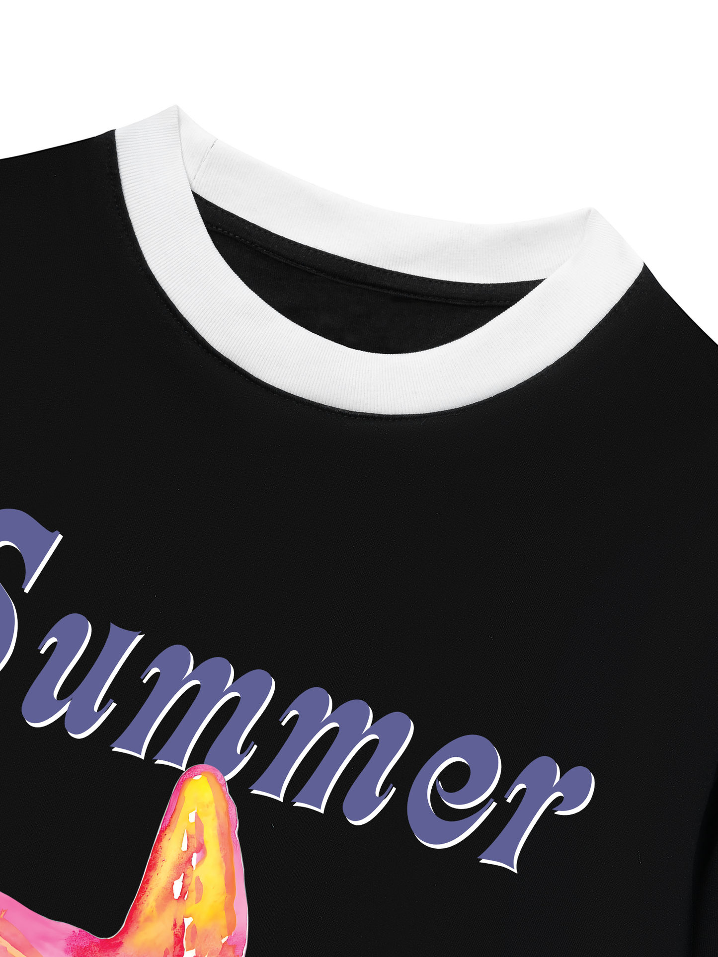 Áo Thun Ringer Relaxed Fit Summer Vibes Beach