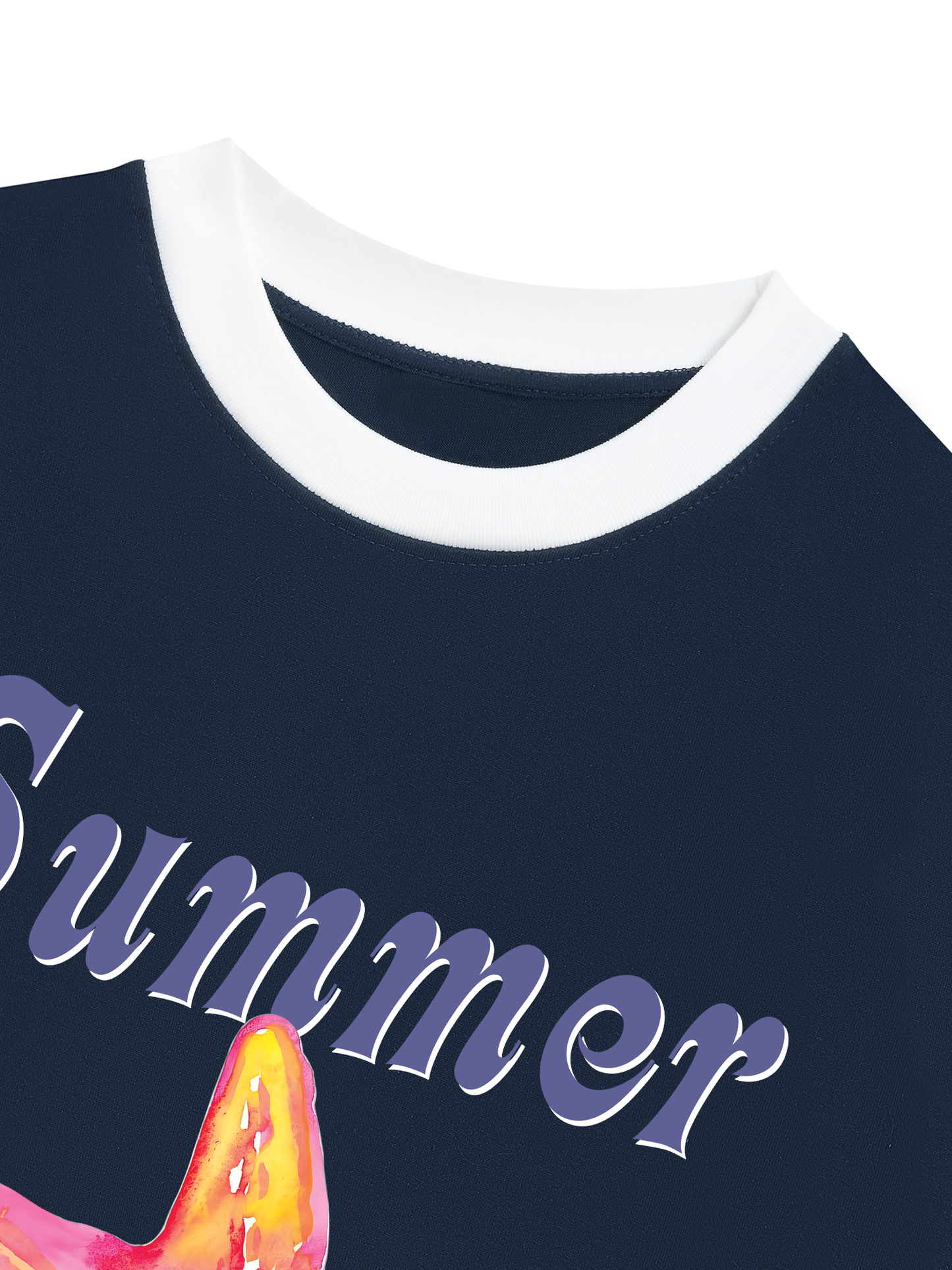 Áo Thun Ringer Relaxed Fit Summer Vibes Beach