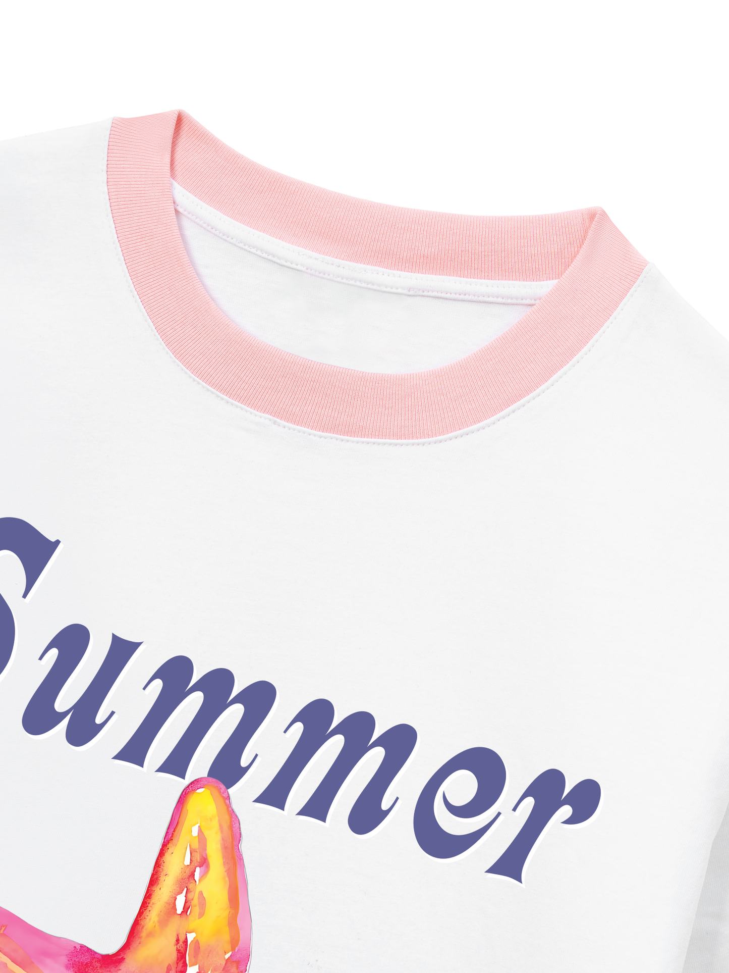 Áo Thun Ringer Relaxed Fit Summer Vibes Beach