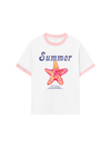 Áo Thun Ringer Relaxed Fit Summer Vibes Beach