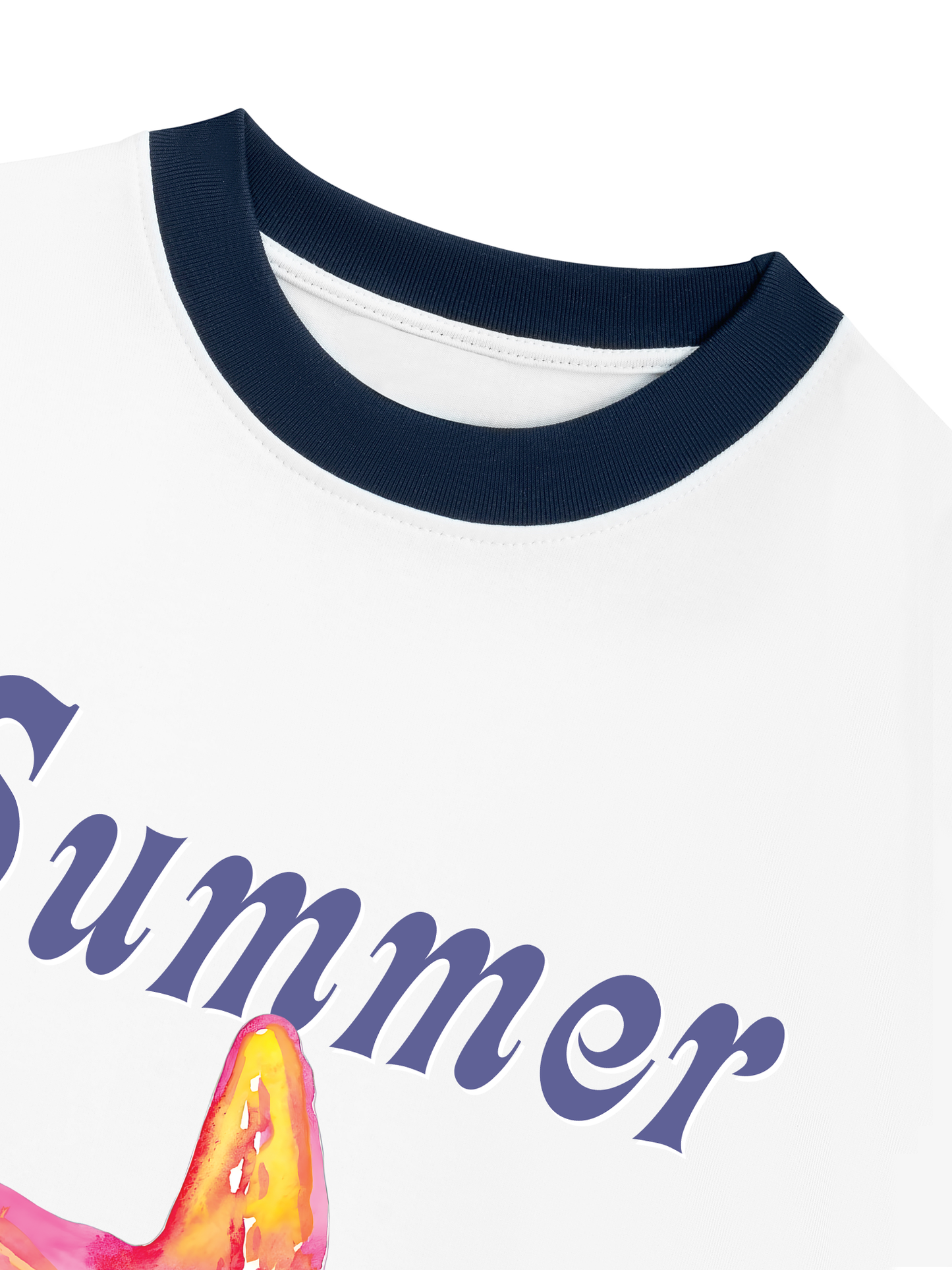 Áo Thun Ringer Relaxed Fit Summer Vibes Beach