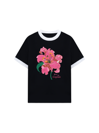 Áo Thun Ringer Relaxed Fit Summer Vibes Florist By Orginals