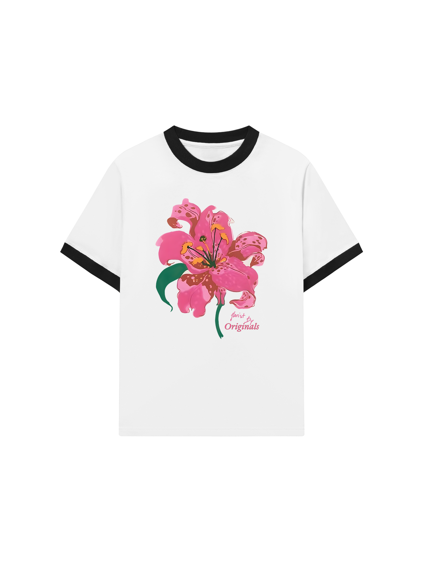 Áo Thun Ringer Relaxed Fit Summer Vibes Florist By Orginals