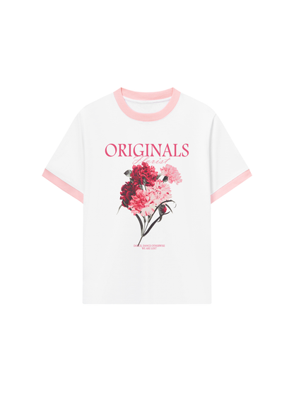 Áo Thun Ringer Relaxed Fit Summer Vibes Originals Florist