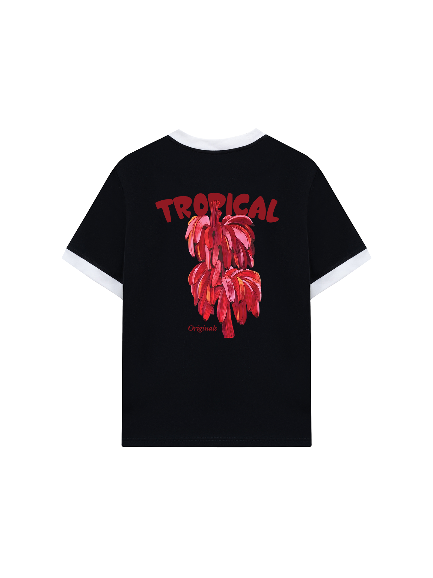Áo Thun Ringer Relaxed Fit Summer Vibes Pink Banana