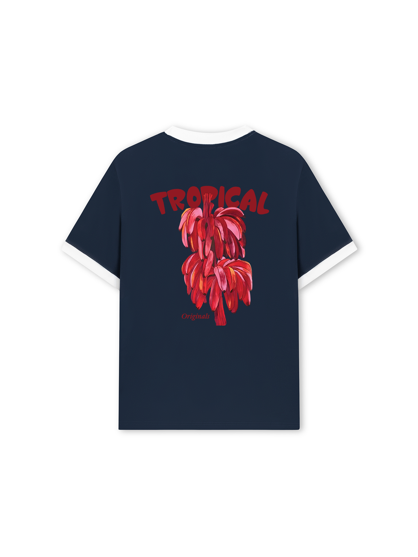 Áo Thun Ringer Relaxed Fit Summer Vibes Pink Banana