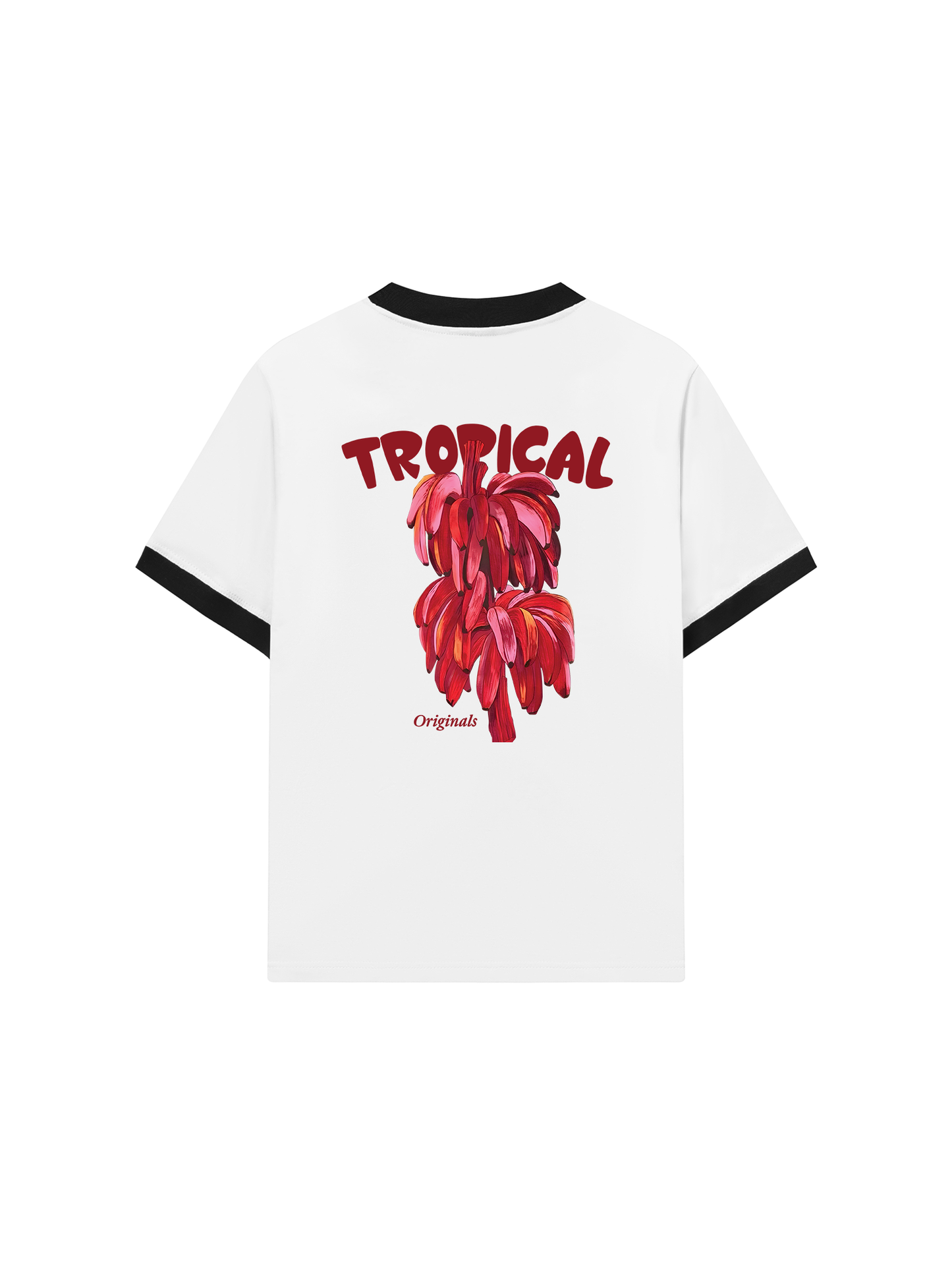Áo Thun Ringer Relaxed Fit Summer Vibes Pink Banana