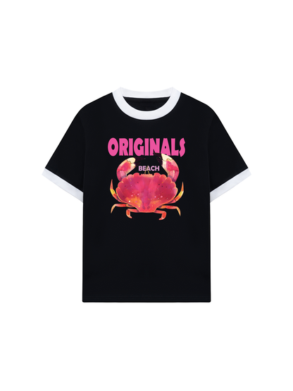 Áo Thun Ringer Relaxed Fit Summer Vibes Originals Beach