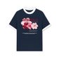 Áo Thun Ringer Relaxed Fit Summer Vibes Pink Floral