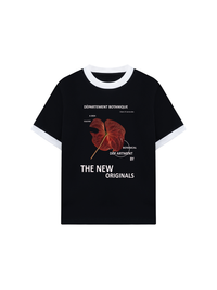 Áo Thun Ringer Relaxed Fit Summer Vibes Red LOve