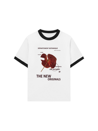 Áo Thun Ringer Relaxed Fit Summer Vibes Red LOve