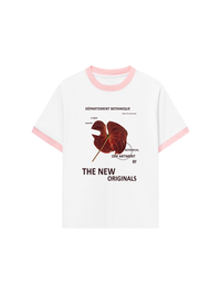 Áo Thun Ringer Relaxed Fit Summer Vibes Red LOve