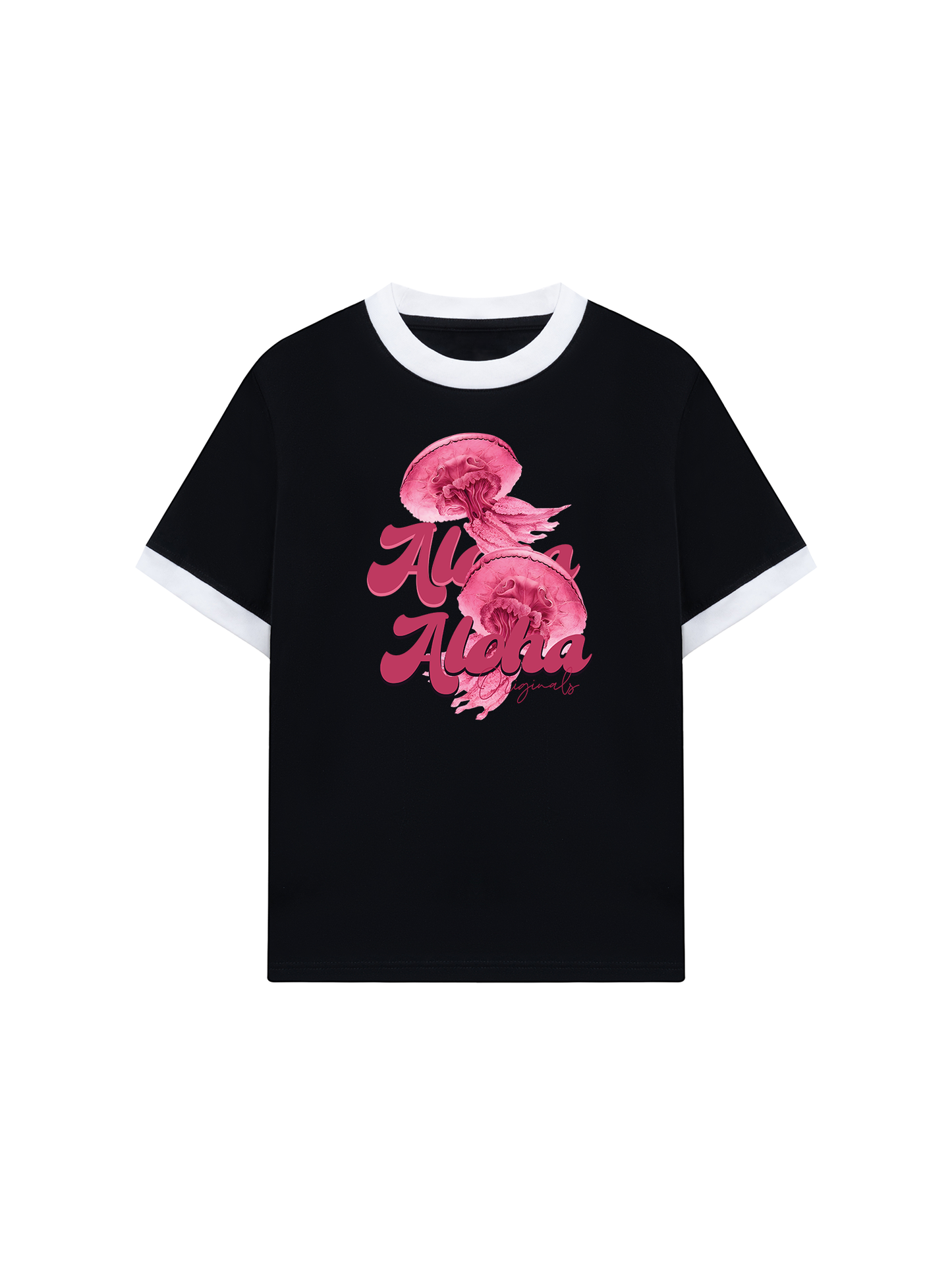 Áo Thun Ringer Relaxed Fit Summer Vibes Aloha