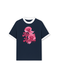 Áo Thun Ringer Relaxed Fit Summer Vibes Aloha