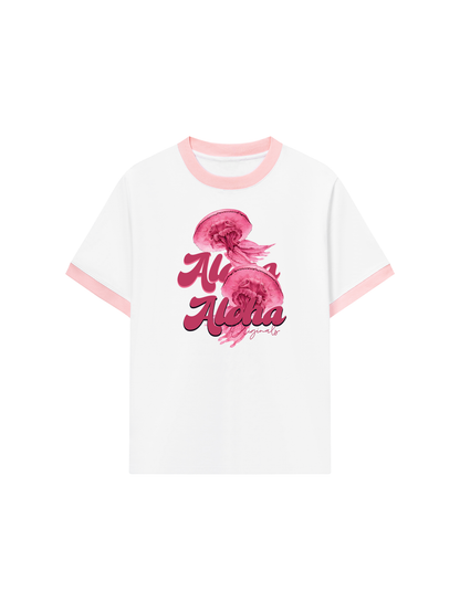 Áo Thun Ringer Relaxed Fit Summer Vibes Aloha