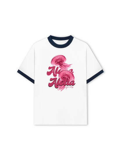 Áo Thun Ringer Relaxed Fit Summer Vibes Aloha