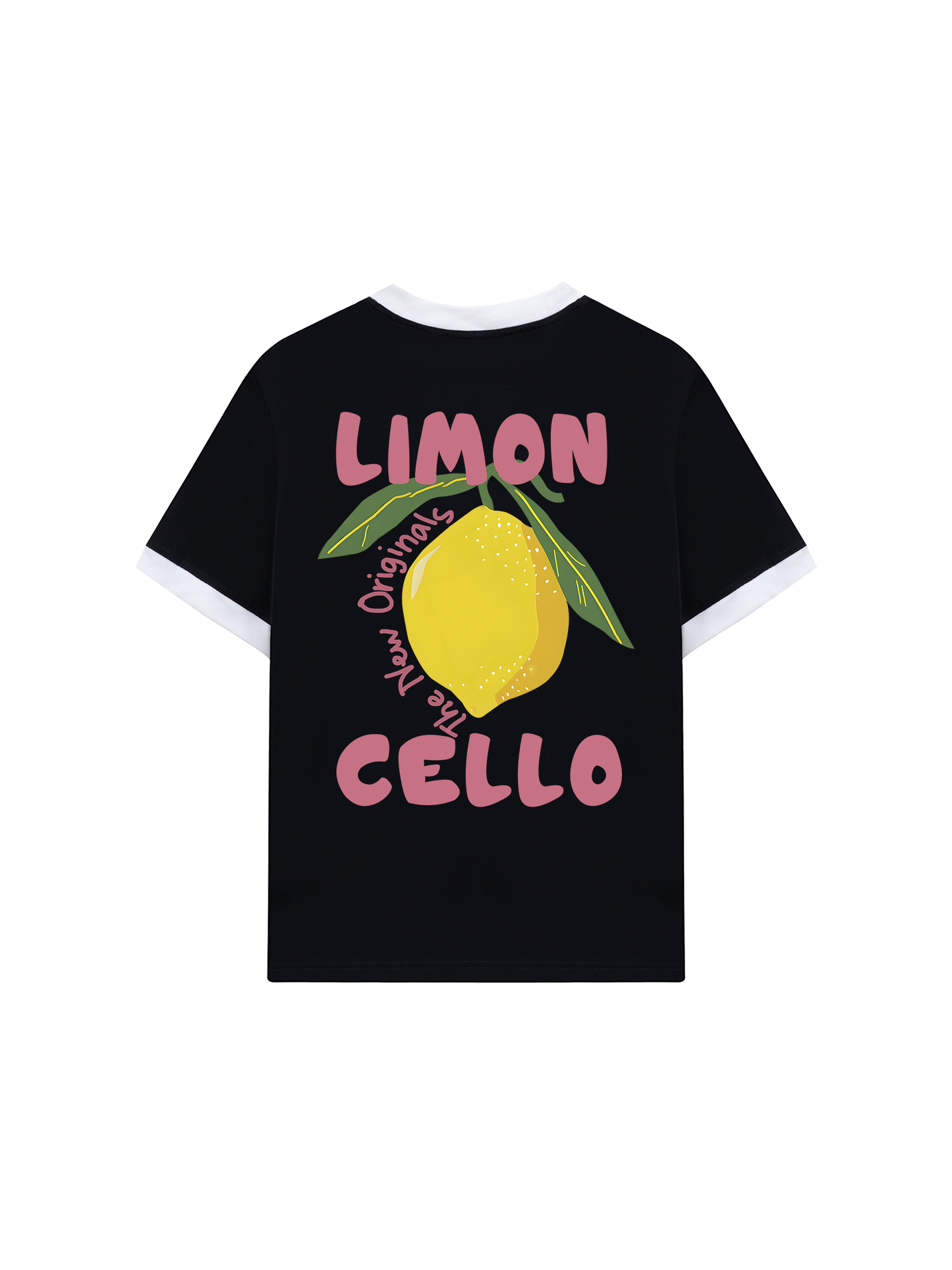 Áo Thun Ringer Relaxed Fit Summer Vibes Lemon Cello