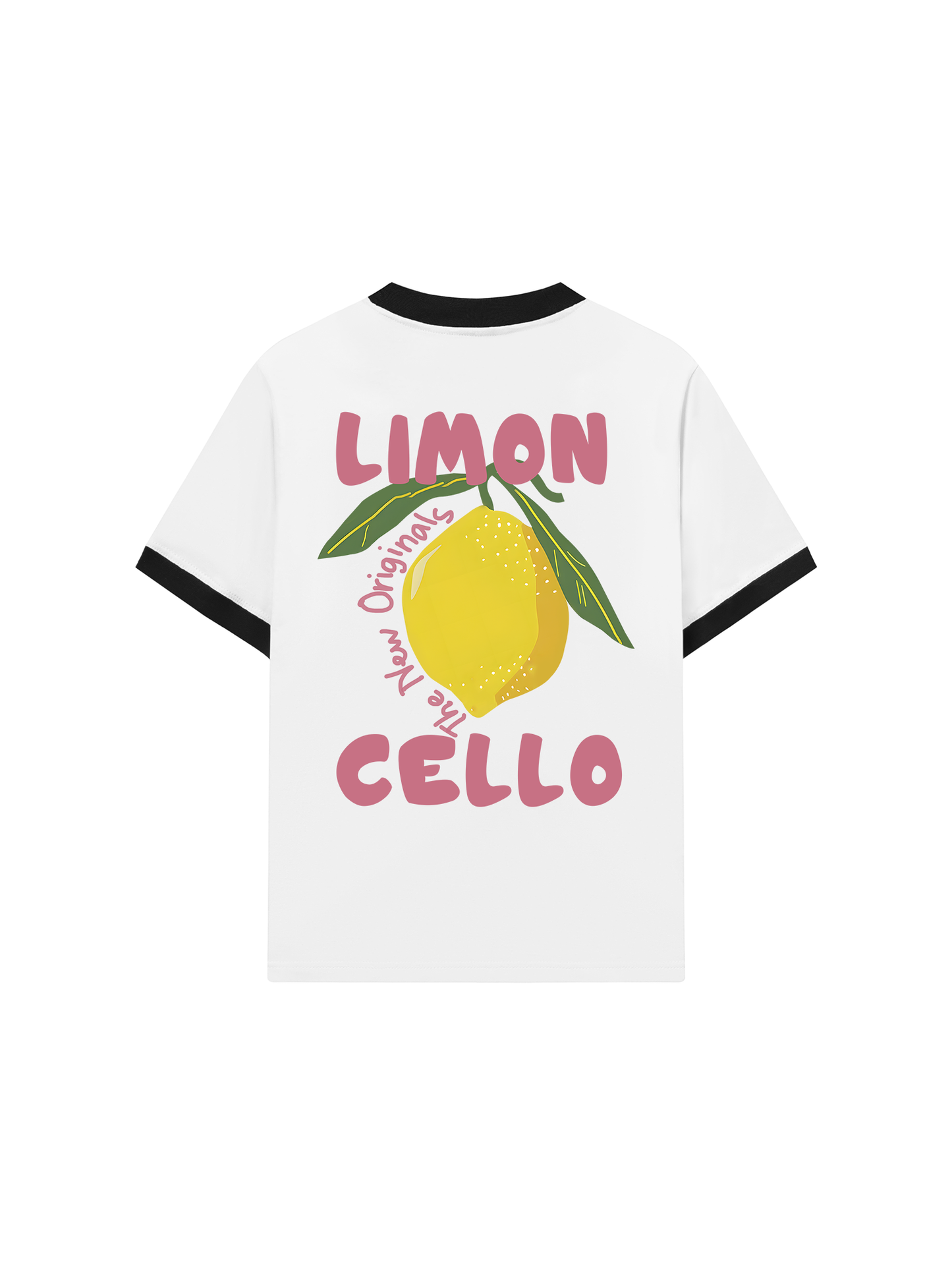 Áo Thun Ringer Relaxed Fit Summer Vibes Lemon Cello