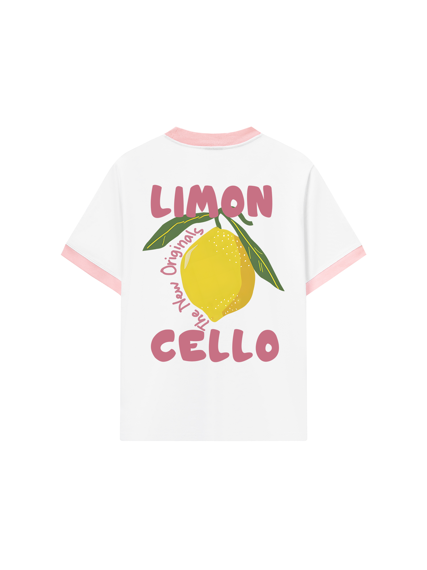 Áo Thun Ringer Relaxed Fit Summer Vibes Lemon Cello