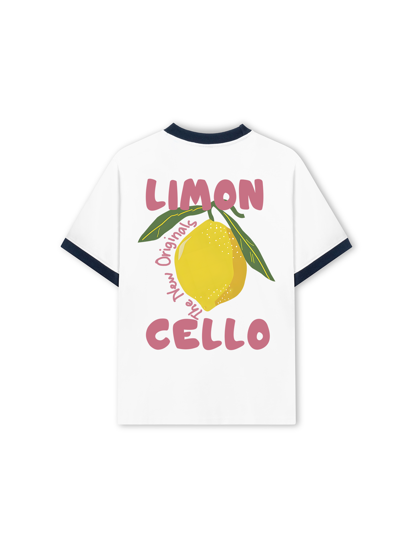 Áo Thun Ringer Relaxed Fit Summer Vibes Lemon Cello