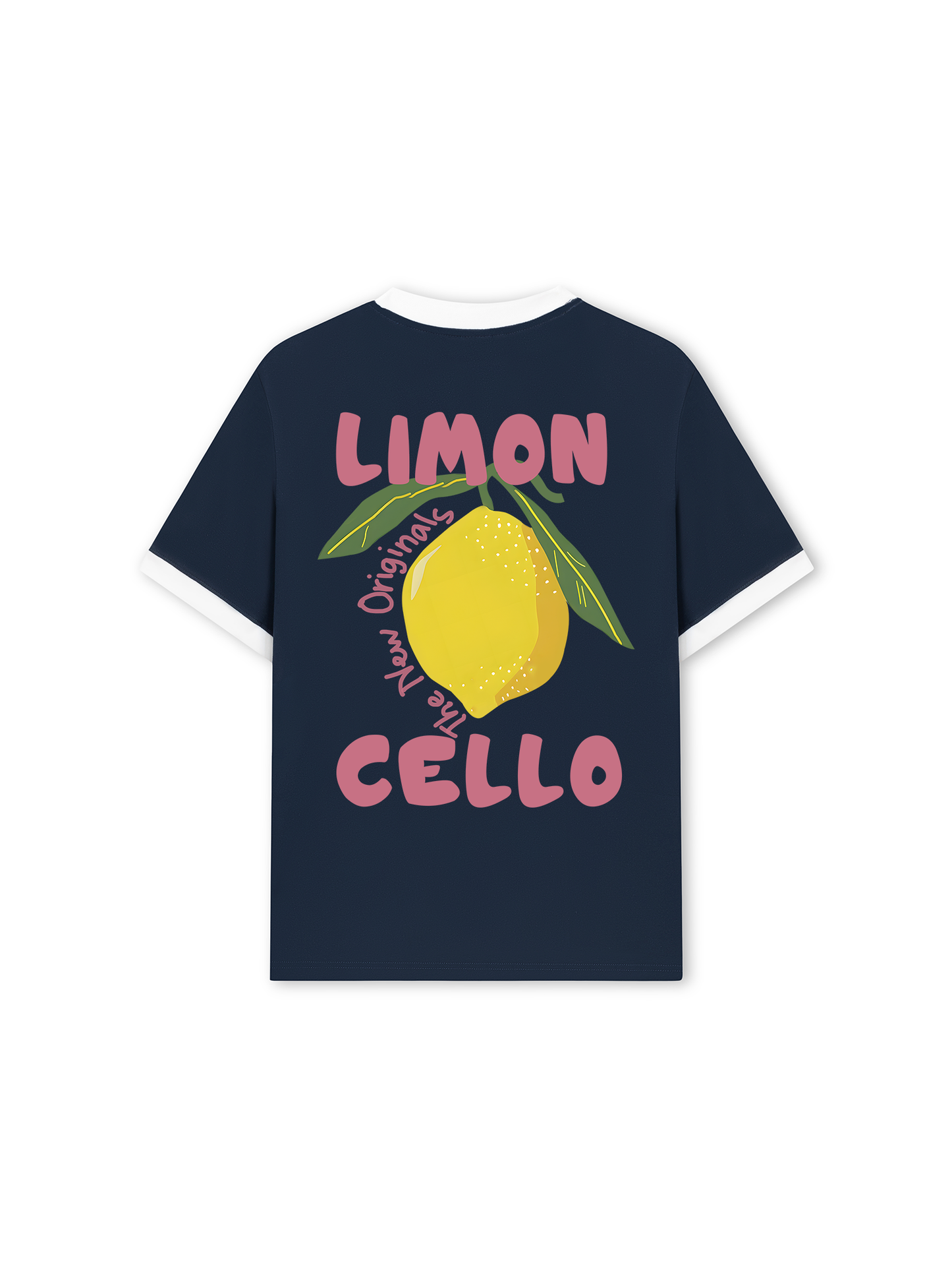 Áo Thun Ringer Relaxed Fit Summer Vibes Lemon Cello