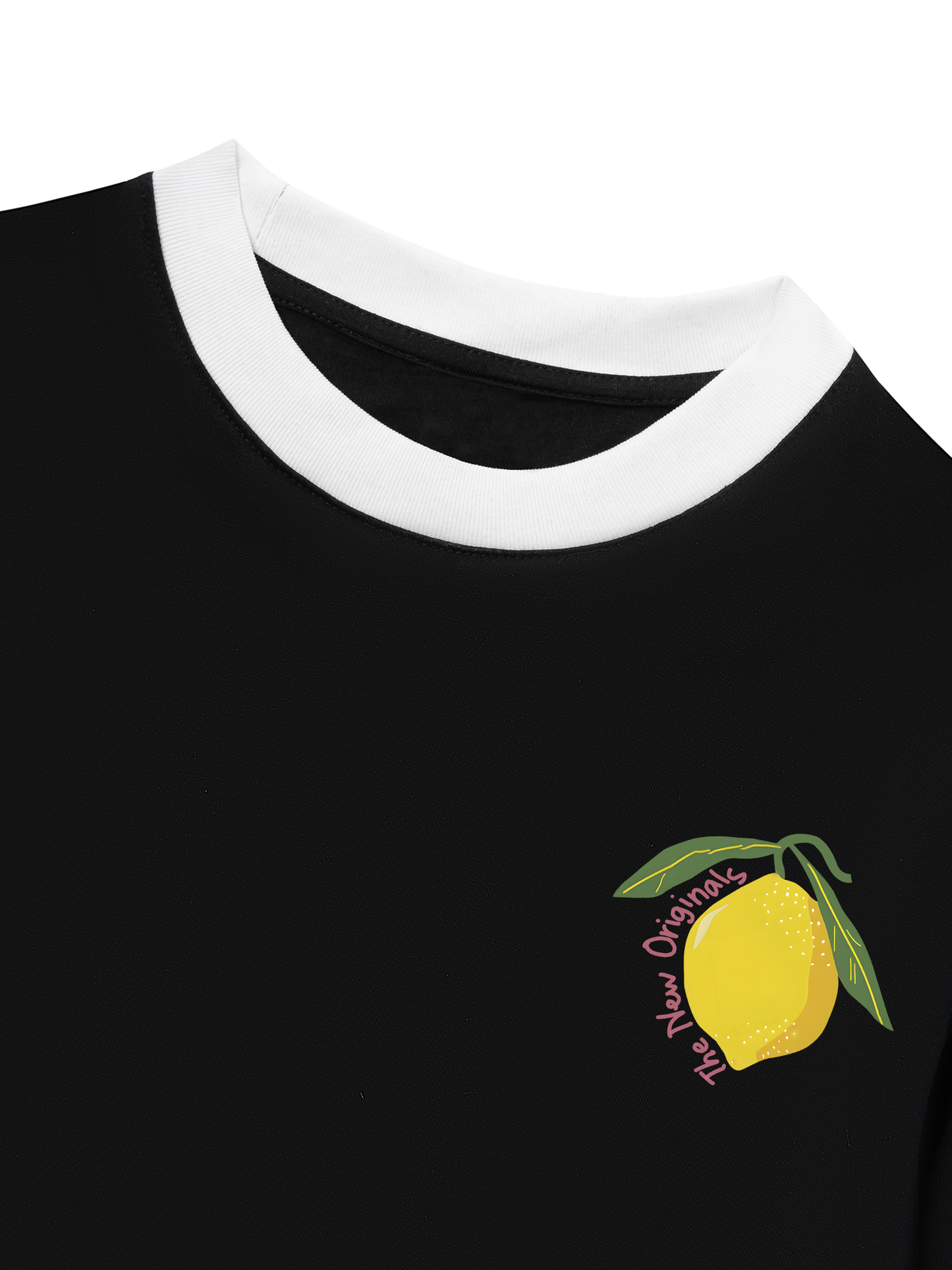 Áo Thun Ringer Relaxed Fit Summer Vibes Lemon Cello