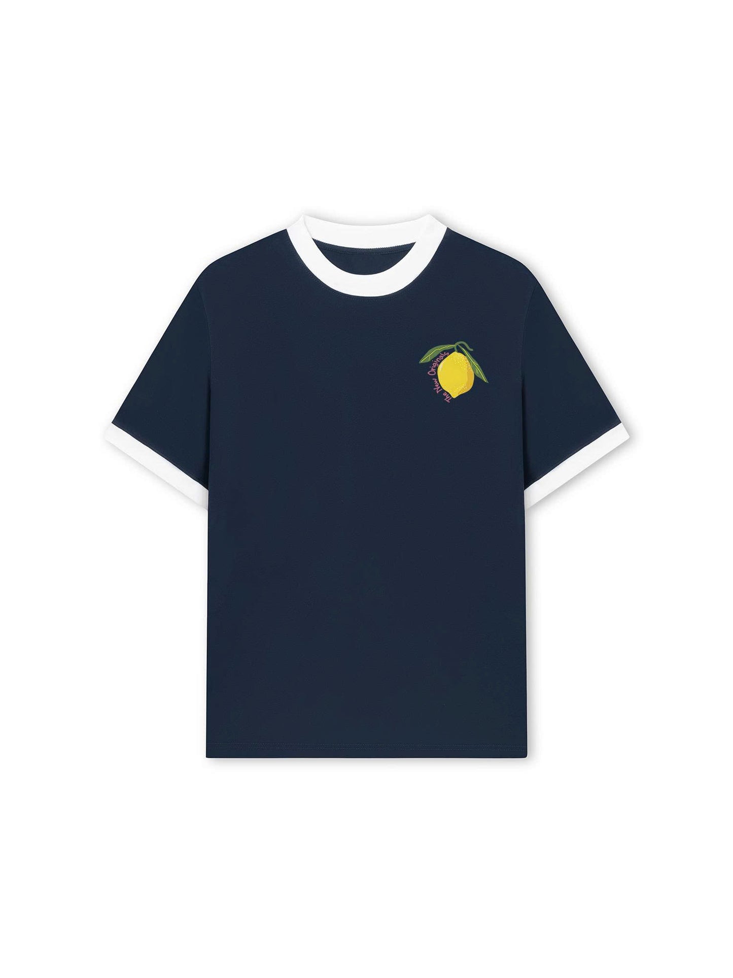 Áo Thun Ringer Relaxed Fit Summer Vibes Lemon Cello