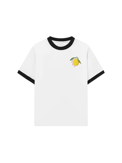 Áo Thun Ringer Relaxed Fit Summer Vibes Lemon Cello