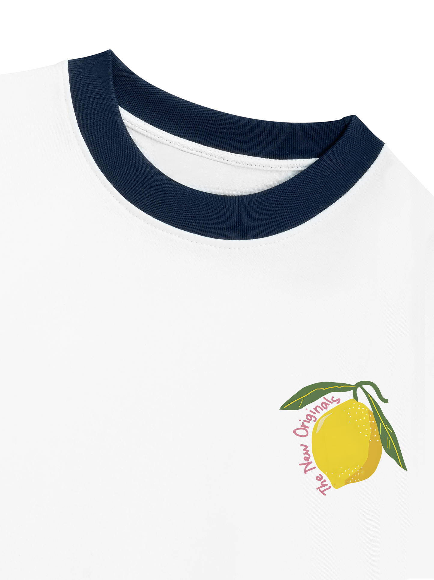 Áo Thun Ringer Relaxed Fit Summer Vibes Lemon Cello