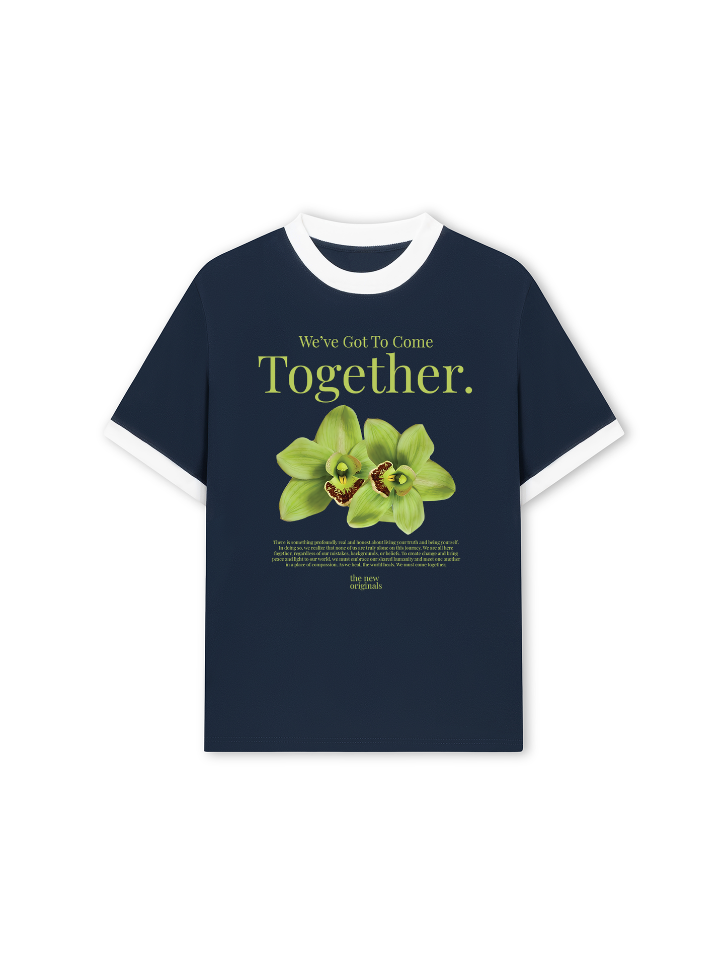 Áo Thun Ringer Relaxed Fit Summer Vibes Green Flower
